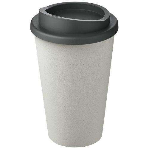 Gobelet publicitaire recyclé 350ml Americano® Blanc et Gris